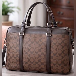 COACH Leather Briefcase Bag